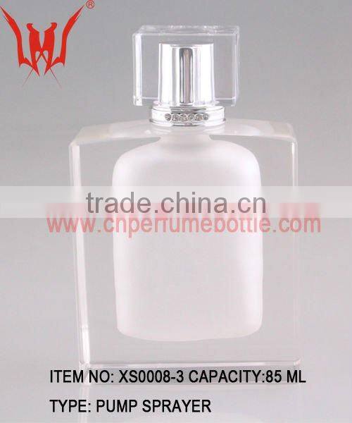 Luxury Charm Transparent Square Crystal Perfume Bottle