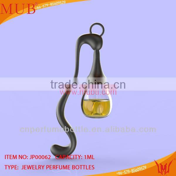 Glass Jewelry Horsetail Shape Necklace Glass Bottle