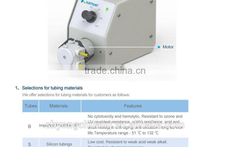 Kamoer KCP Plus medical oil peristaltic pump