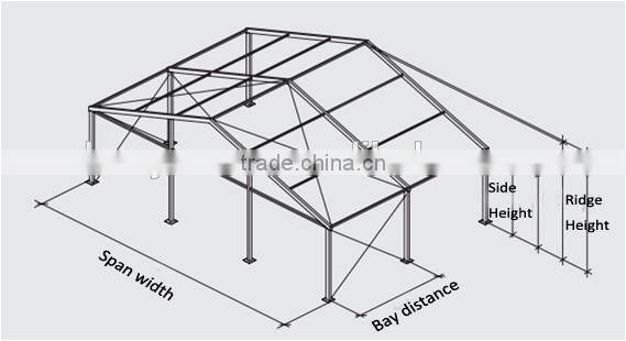 Newest modern design aluminum structure tennis court sport event tent for sale