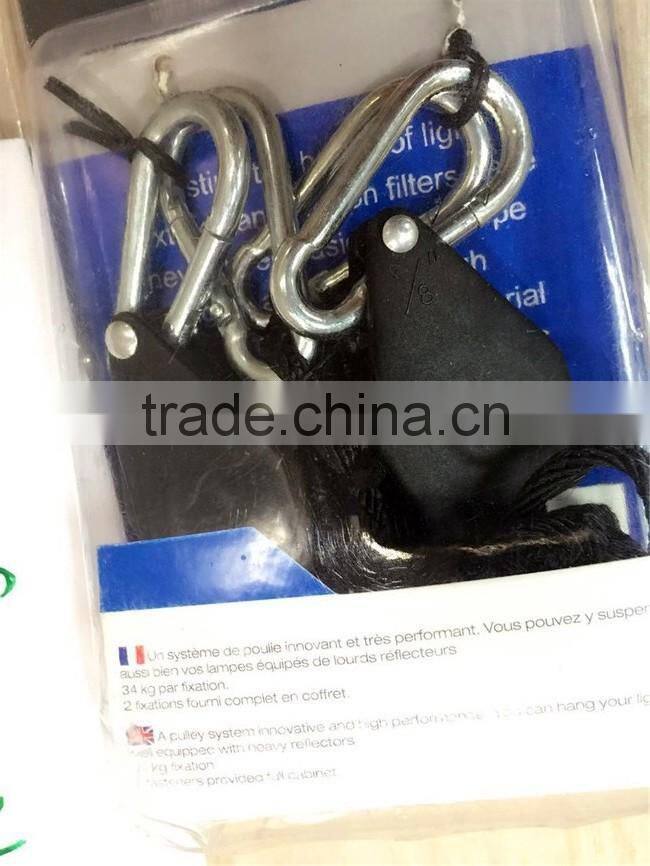 Heavy duty hanger yoyo, rope ratchet yoyo plastic wheel, horticulture reflectro hangers