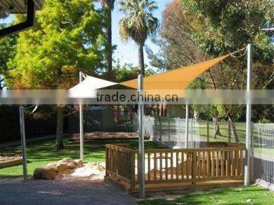 Garden outdoor cheap durable colourful HDPE D ring shade sail