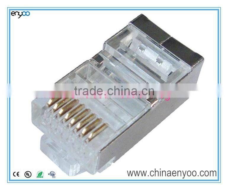 RJ45 Shielded Modular Plugs/Connectors for Solid and stranded Wire