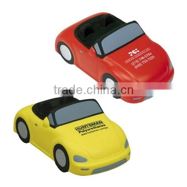 Custom logo printed pu stress car