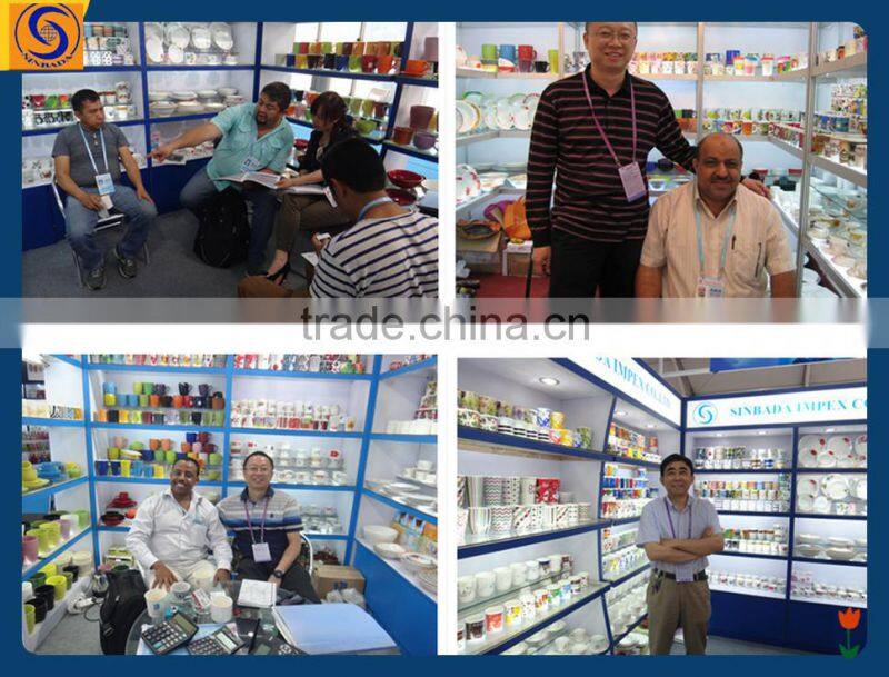 high quality ceramic flat plate for decoration