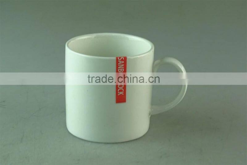 300ml cheap white ceramic coffee mug in stock