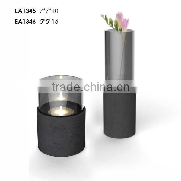 New Year Cute Elephant Shape Ceramic cement Candle Holder