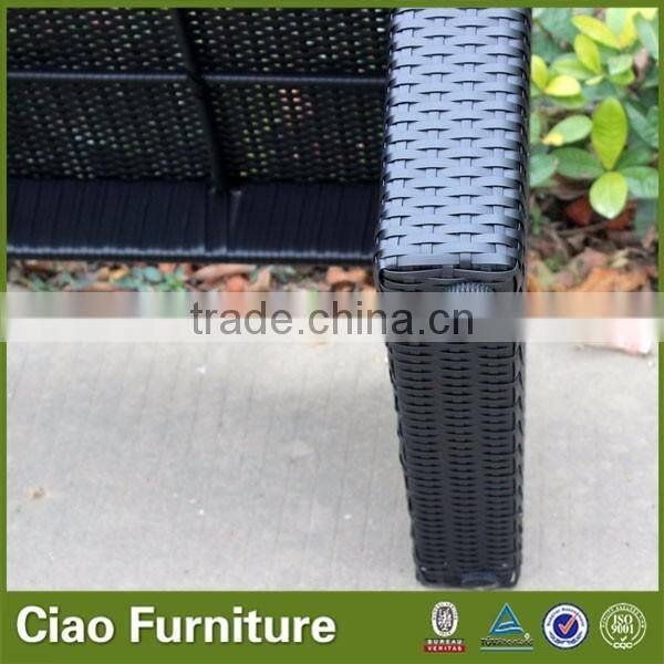 Rattan outdoor lounge bed / outdoor bench