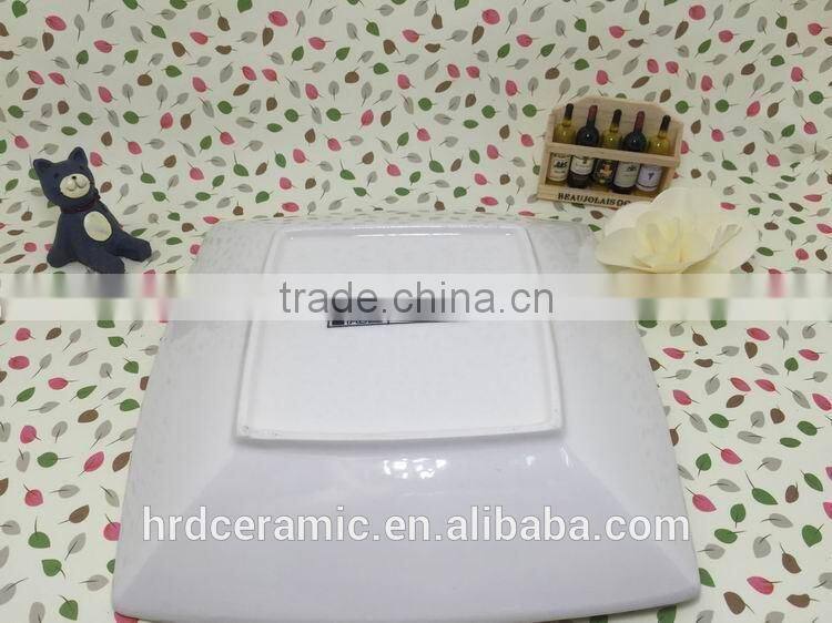 Stocked porcelain plate with custom desgin,wholesale plates serving dishes for daily used