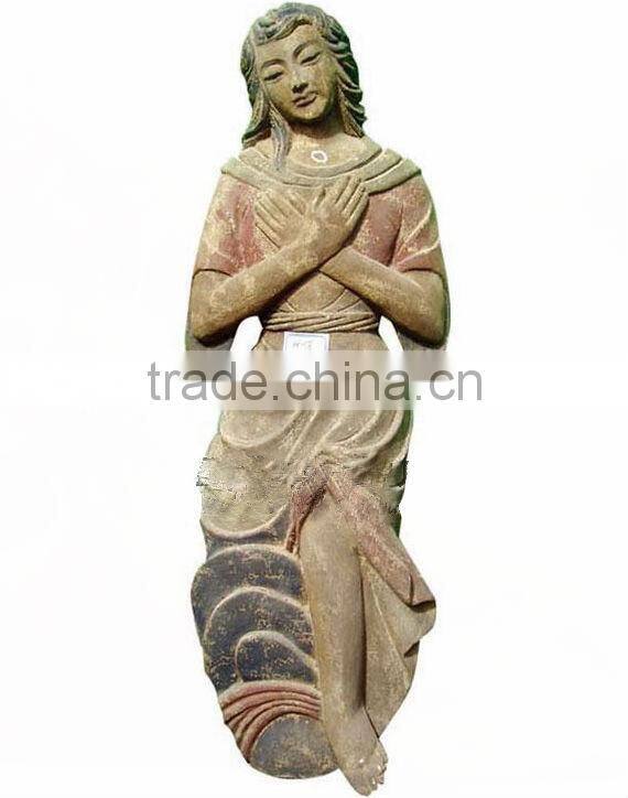 Hand carved wooden statues,wooden fish sculpture