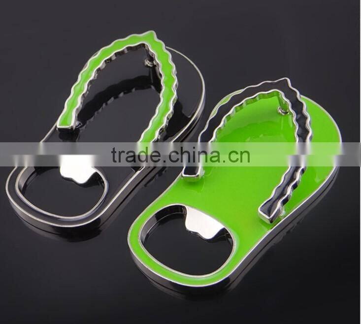 slipper shape logo print bottle opener wine opener