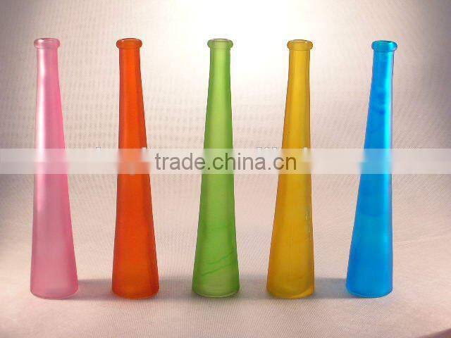 Hot sale machine made glass vase for home decoration