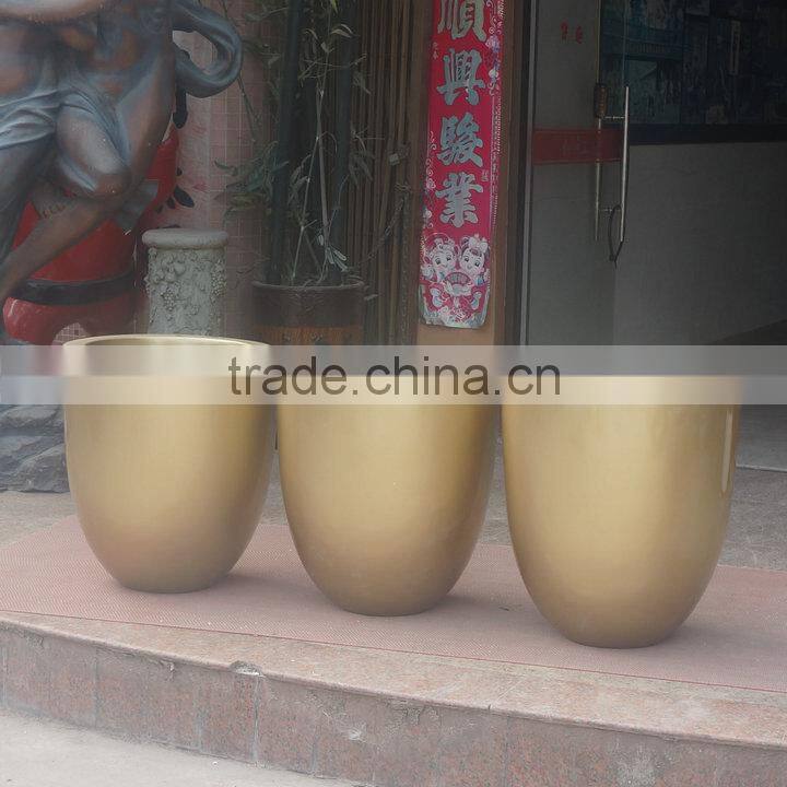 Fiber glass garden flowerpot