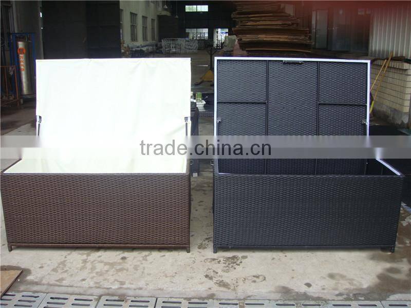 Cheap Alumi Garden PE Rattan Storage Boxs With Air Pump