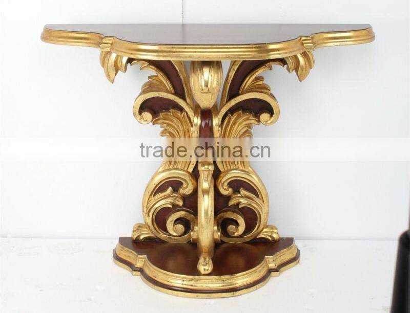 Home Decor Ideas Brown And Gold Console Table