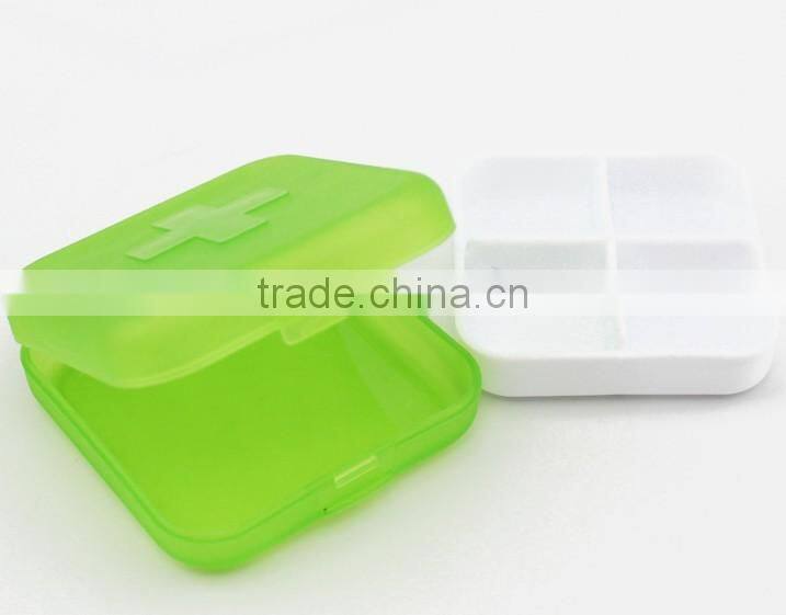 Hot 4 Compartment Pill Box Organizer Medicine Holder Storage