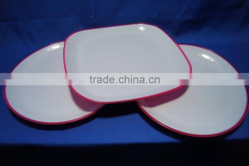2017 China supplier hot sale round plastic tableware plate