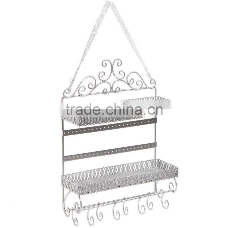 Cosmetics Hanging Organizer Shelf Rack Jewelry Display