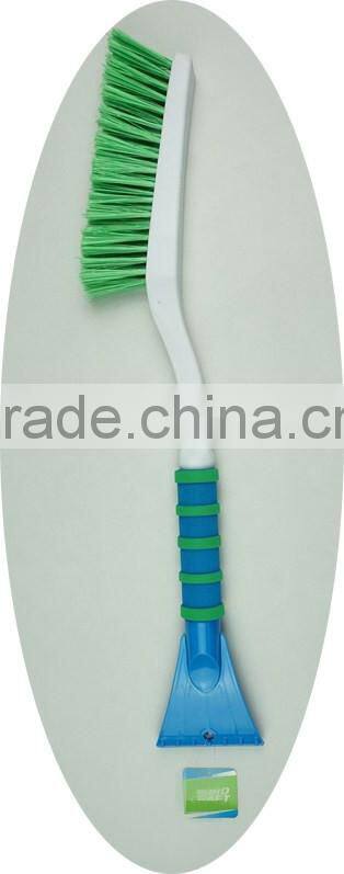 New design EVA grip soft snow broom with scraper