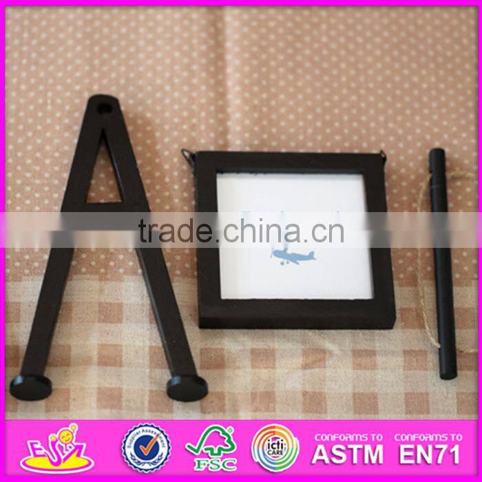2016 hot sale baby wooden picture frame, most popular kids wooden picture frame, fashion children wooden picture frame W09A053