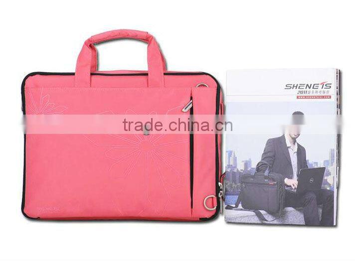 Pink Printed Laptop Bag Women