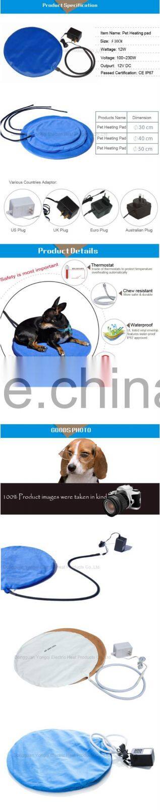 18W Waterproof Pet Cat Dog Electric Heating Pad Mat with Anti Chew Cord & fleece cover