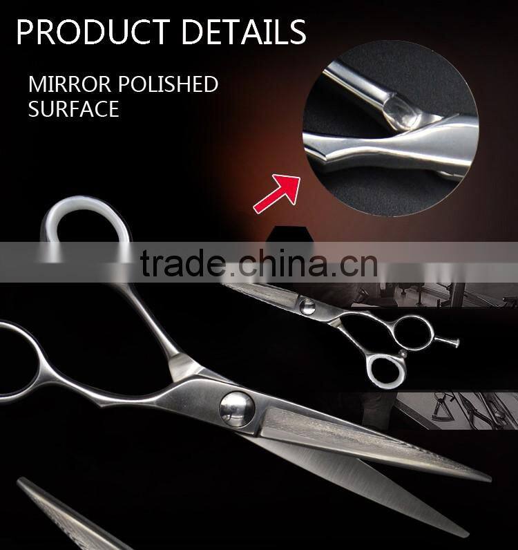 XP-60V QJ159 baber scissors with damascus layer steel hair cutting scissors
