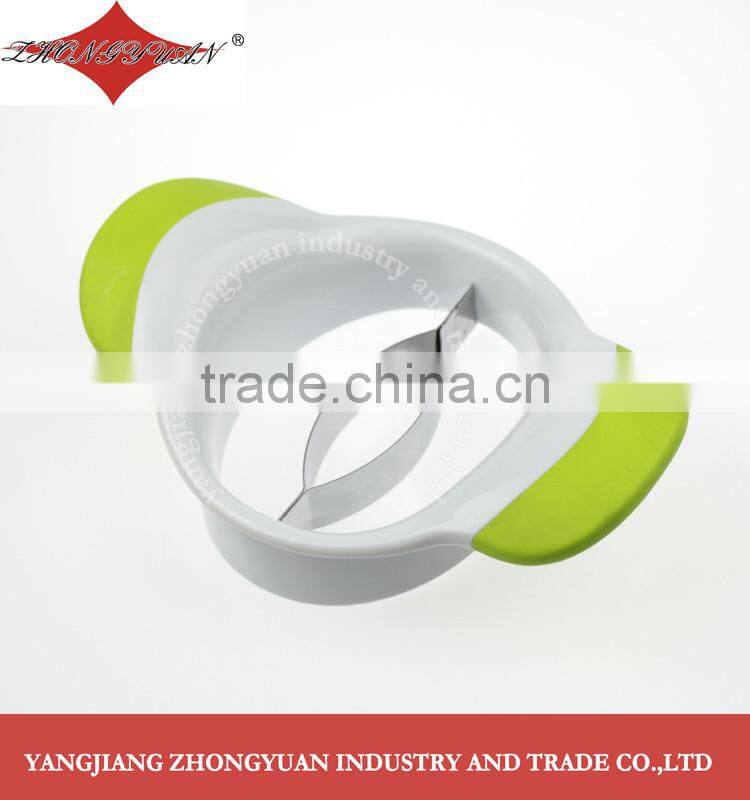 Stainless steel round apple peeler corer slicer with good grip