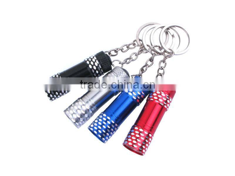 Promotional Mini 3*LED Bulbs Aluminium alloy Flashlight Keychain