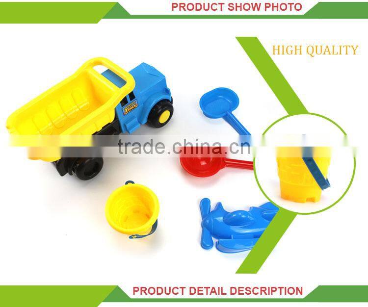 Hot selling kids outdoor sand beach set plastic wheels for toy truck