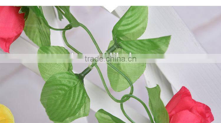 artificial hanging vine plant silk leaf garland