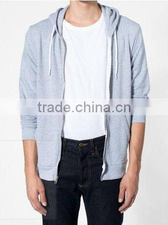 Classic Zipper-up Style Overdyed Hooded Hooodie