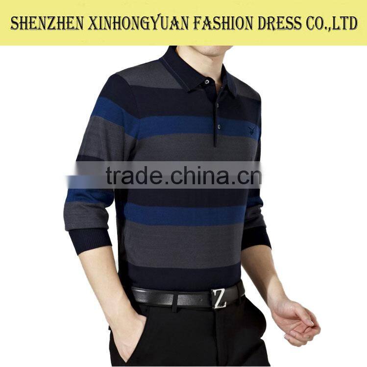mens fashion long sleeves design t-shirt
