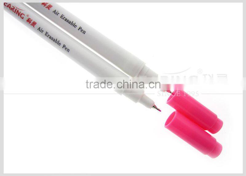 Kearing Dual tipped Pink color tailor erasable marker in 1mm tip +0.5mm tip 2 years shelf life time self vainishing #AP1005
