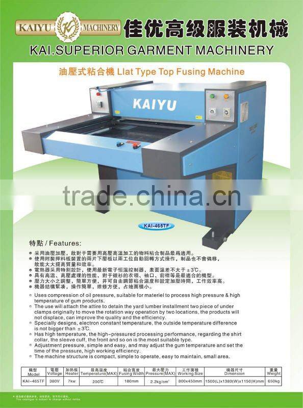 KAI-465TF garment fusing machine