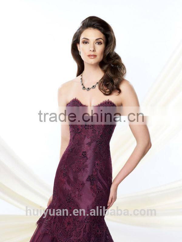 sexy long strap satin lace evening party dress for women