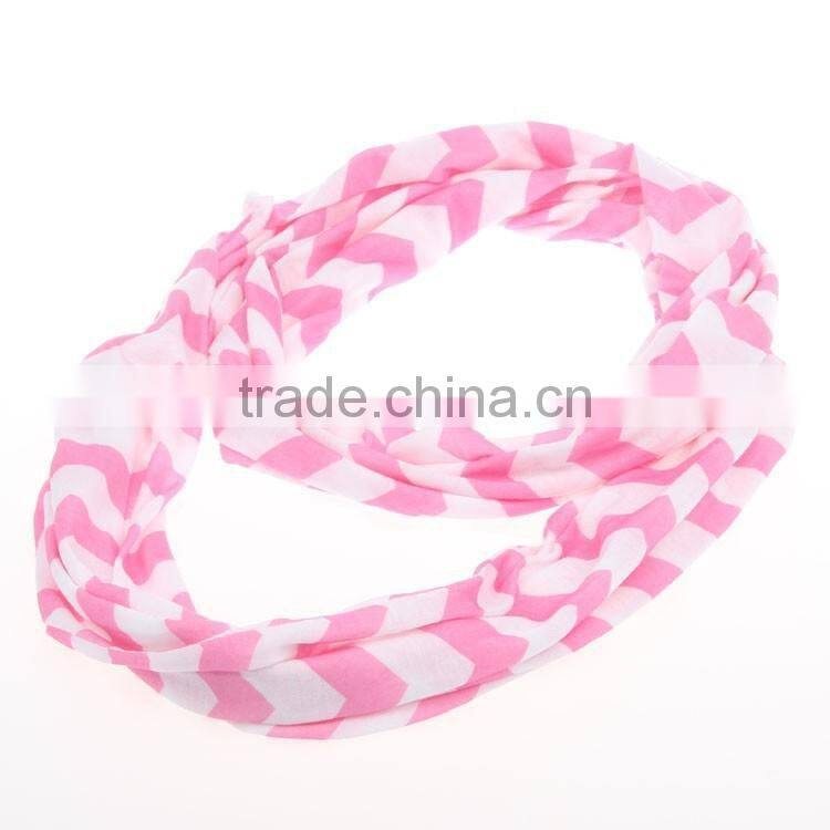 Top quality fashion new design hijab infinity chevron knitted silk scarf