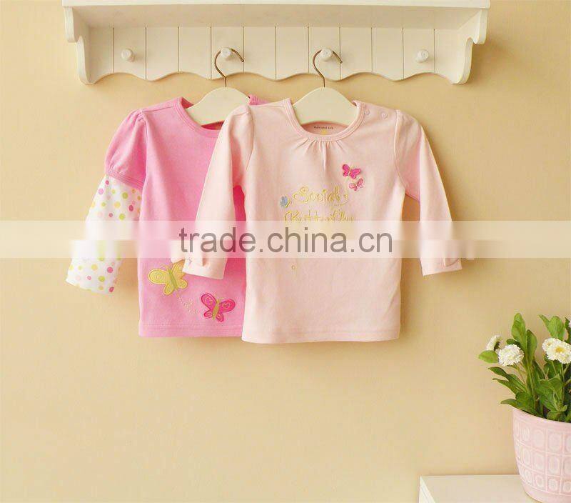 mom and bab 2013 Spring baby clothing 100% cotton long t shirt
