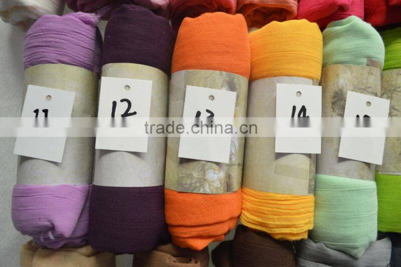 2016 hot popular plain Modal fiber voile lady soft fluffy rayon viscose scarf shawl 26colors stock