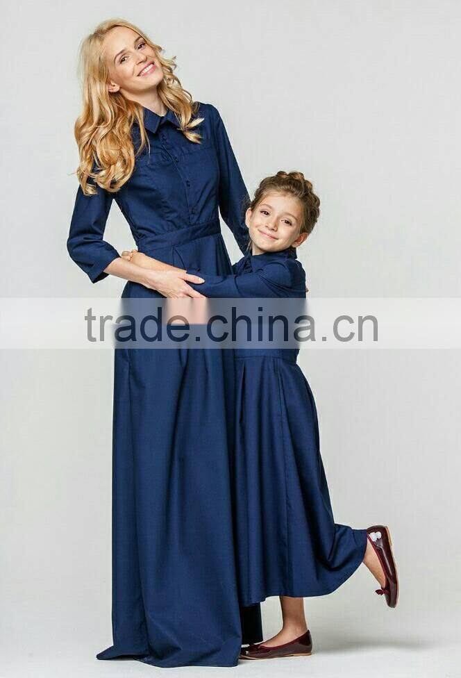 2017 China Wholesale OEM Design Muslim Dress For Mother And Daughter