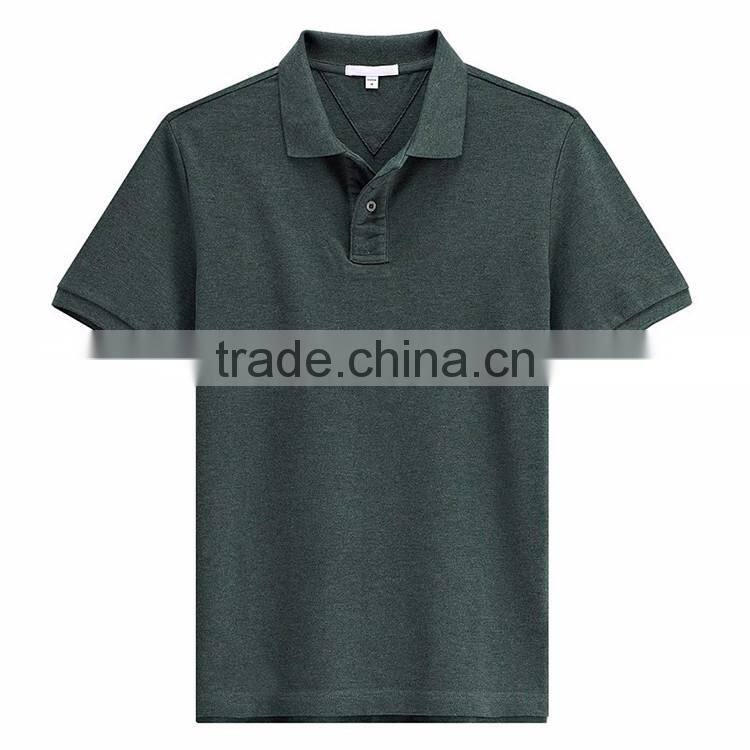New model bulk plain design 50 cotton 50 polyester polo t shirt men