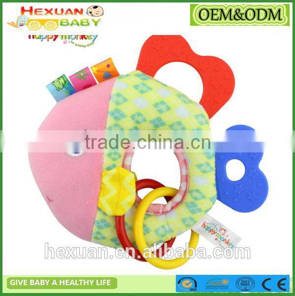 Baby Teethers Teething, Relief Teething Toys Soft Teething Bell Rings