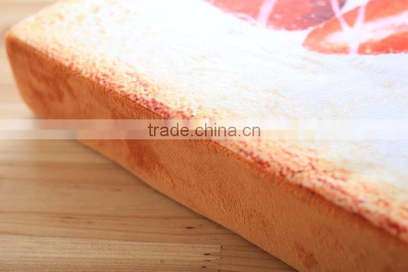 cushion pillow soft cat bed toast butter egg funny sponge cushion