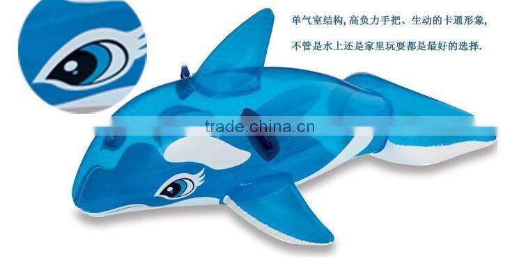INTEX transparent blue whale children mounts