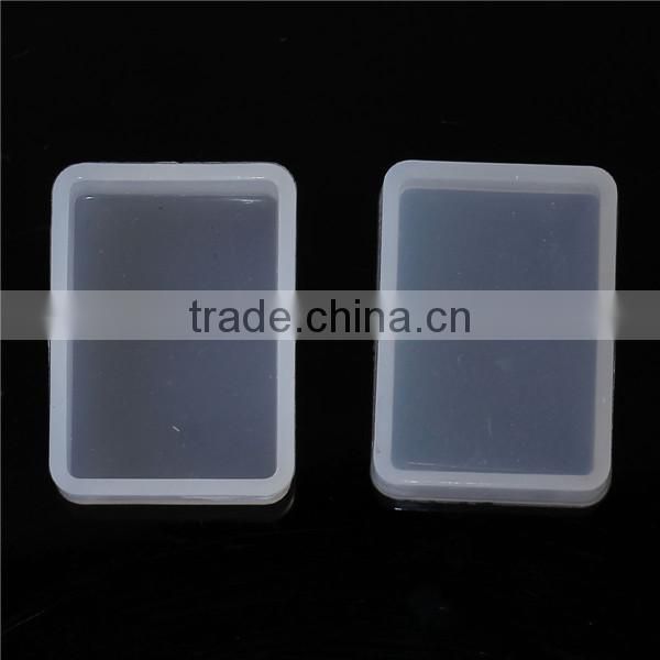 Silicone DIY Tools Resin Mold Rectangle White 35mm x 25mm