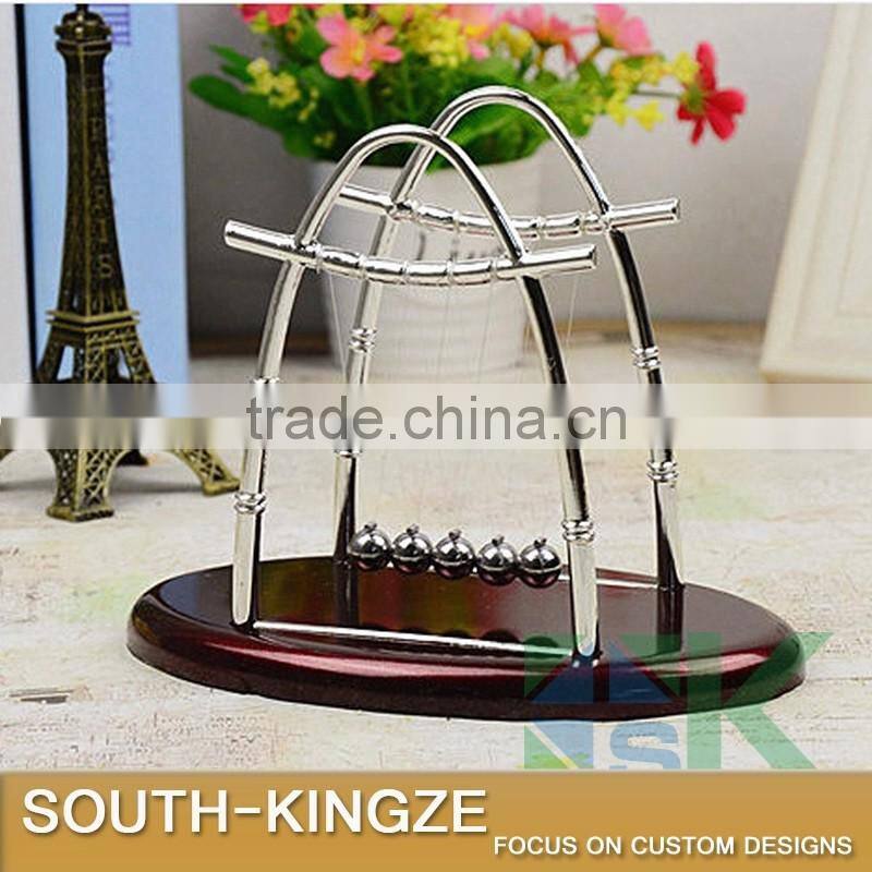Oval Metal Kinetic Newton's Cradle, Theorem of Momentum Instrument