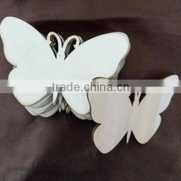 Students Colored Drawing DIY Wooden Butterfly Craft Decor