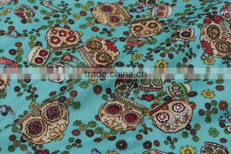 hot selling tc 45*45 110*76 cvc jersey burn out custom print poplin fabric price