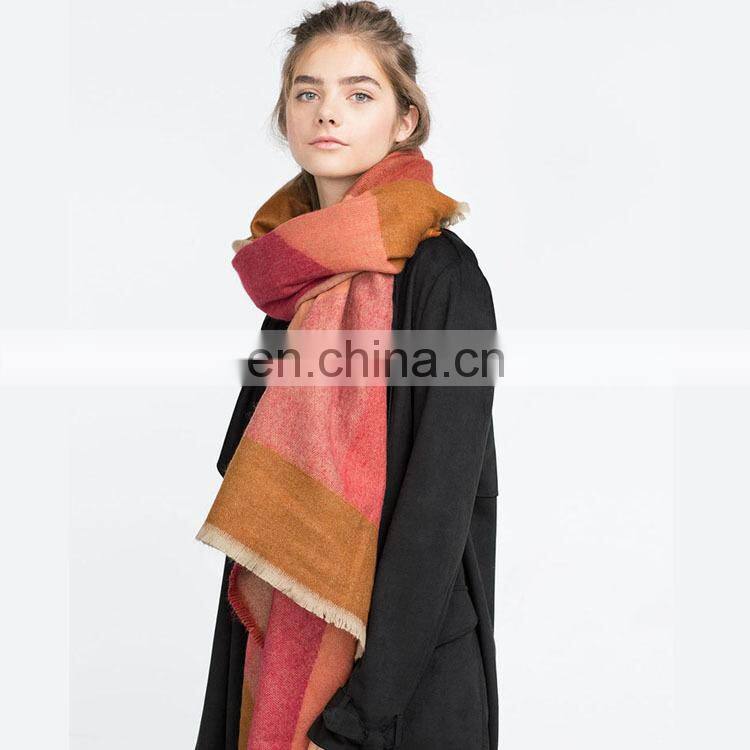 Autumn And Winter New Colorful Super Soft Thickening Warm Cashmere Scarf