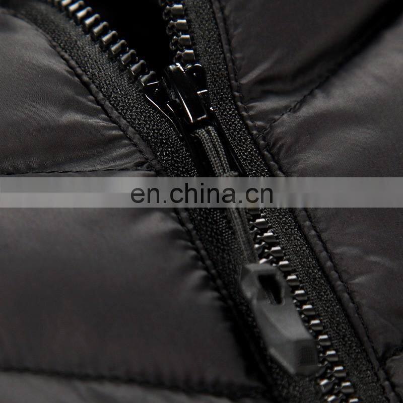 Apparel red sport down coat fabric ultralight mens down jacket for winters